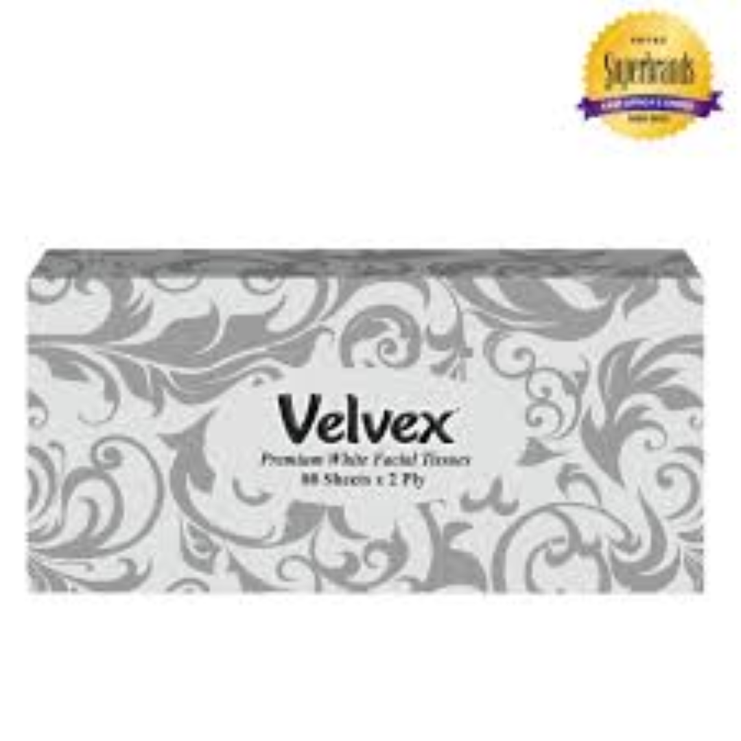 VELVEX FACIAL TISSUE 70'S PLAIN SILVER